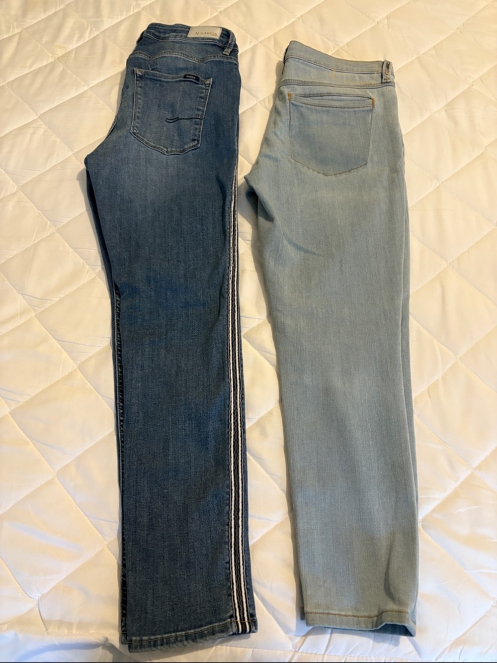 Women’s Jeans - Dark Blue & Light Blue Denim Pair